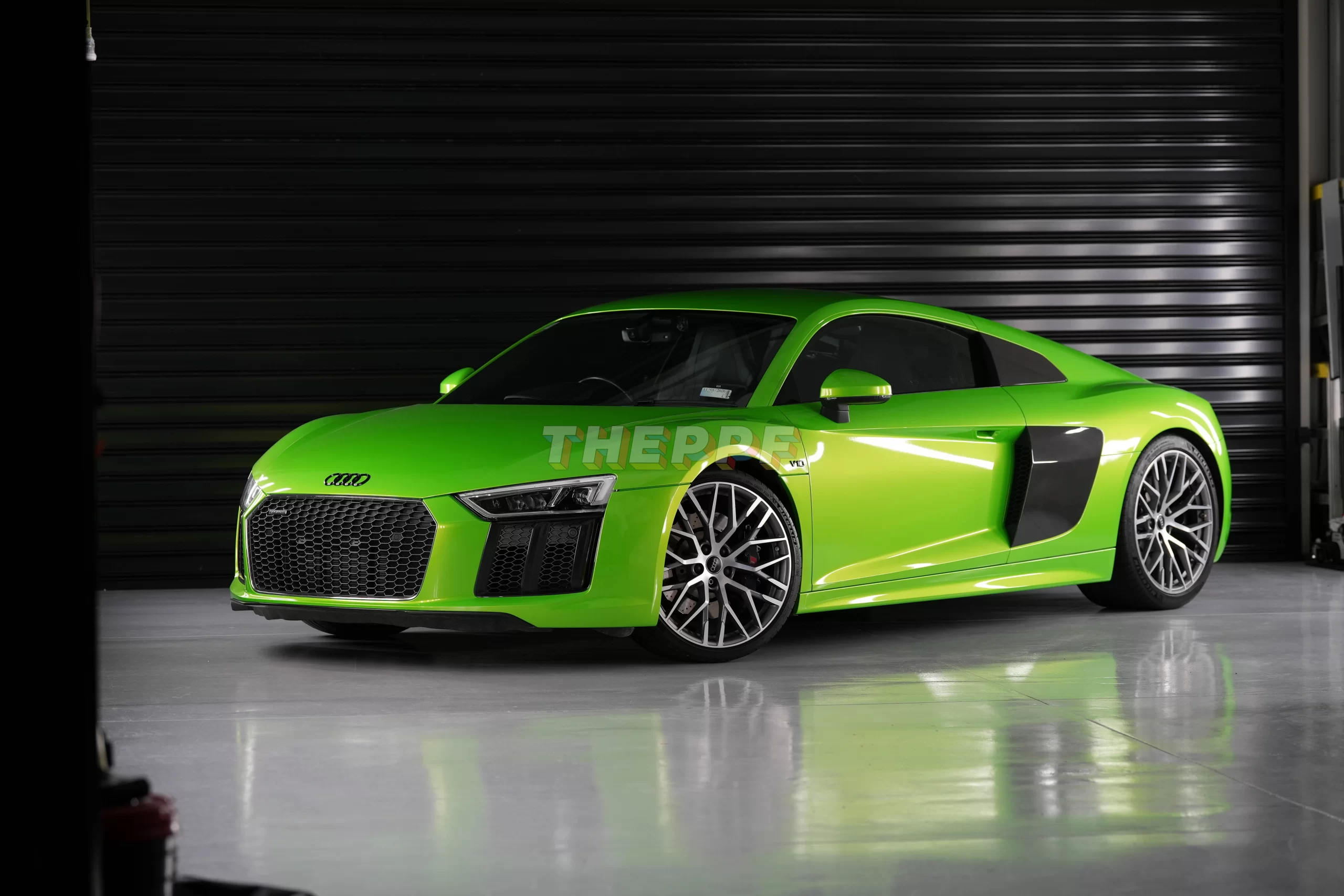 colour wrapping audi r8 green wrap auckland